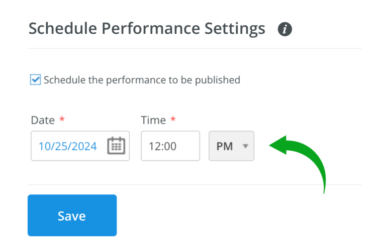 Yapsody - event ticketing - feature - Schedule Event